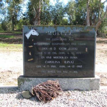 MOLLER Jan H.D. 1911-1977 &amp; Carolina 1918-1982