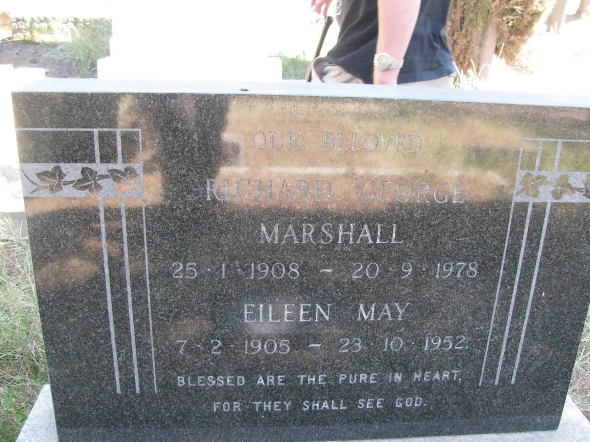 MARSHALL Richard George 1908-1978 &amp; Eileen May 1905-1952