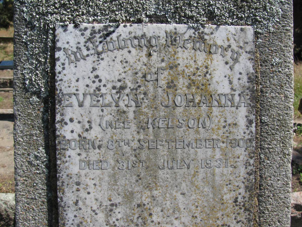PENBERTHY Evelyn Johanna nee NELSON 1900-1931