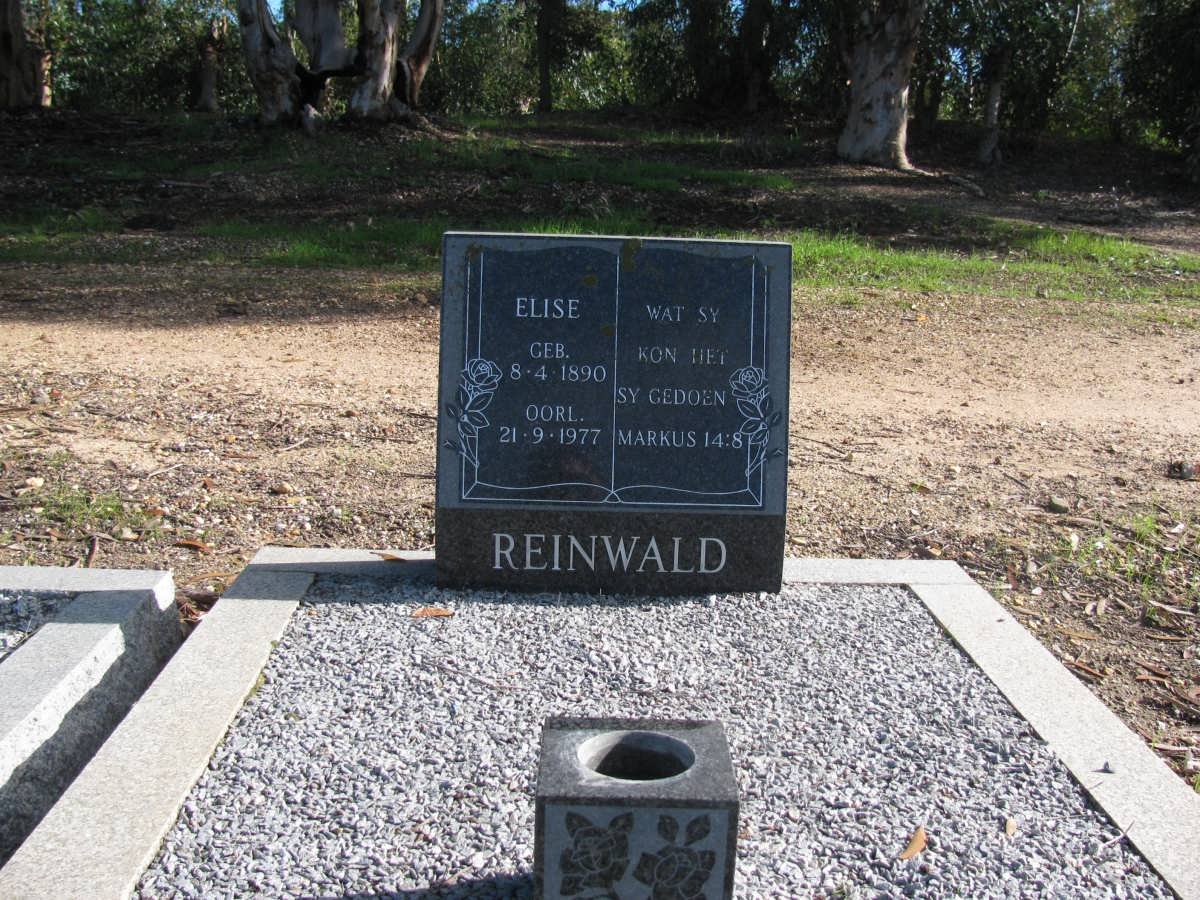REINWALD Elise 1890-1977