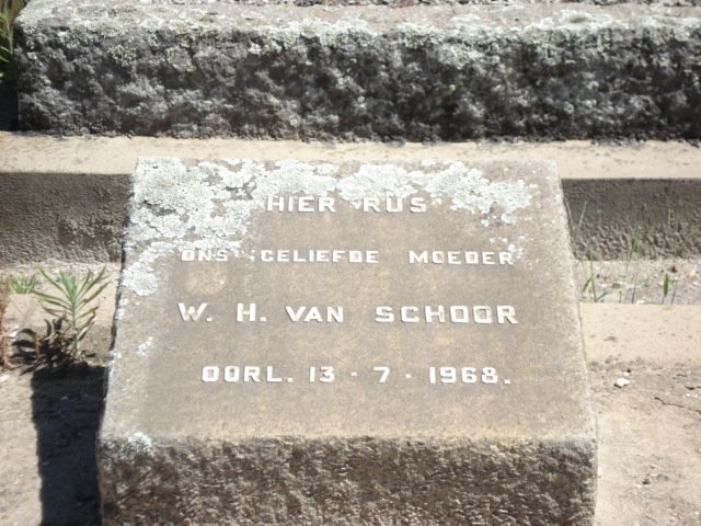 SCHOOR W.H., van -1968