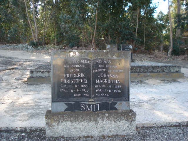 SMIT Frederik Christoffel 1885-1977 &amp; Johanna Magrietha 1885-19?6