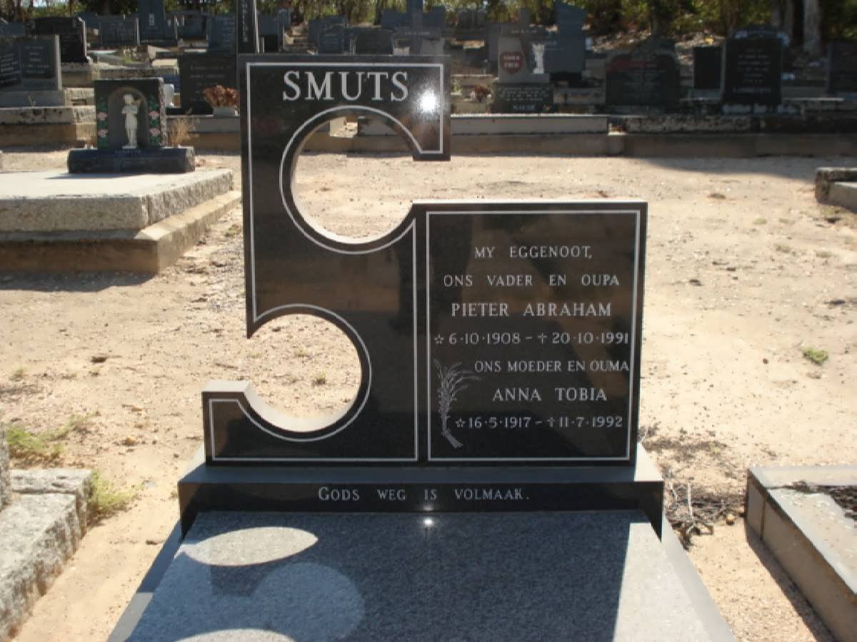 SMUTS Pieter Abraham 1908-1991 &amp; Anna Tobia 1917-1992