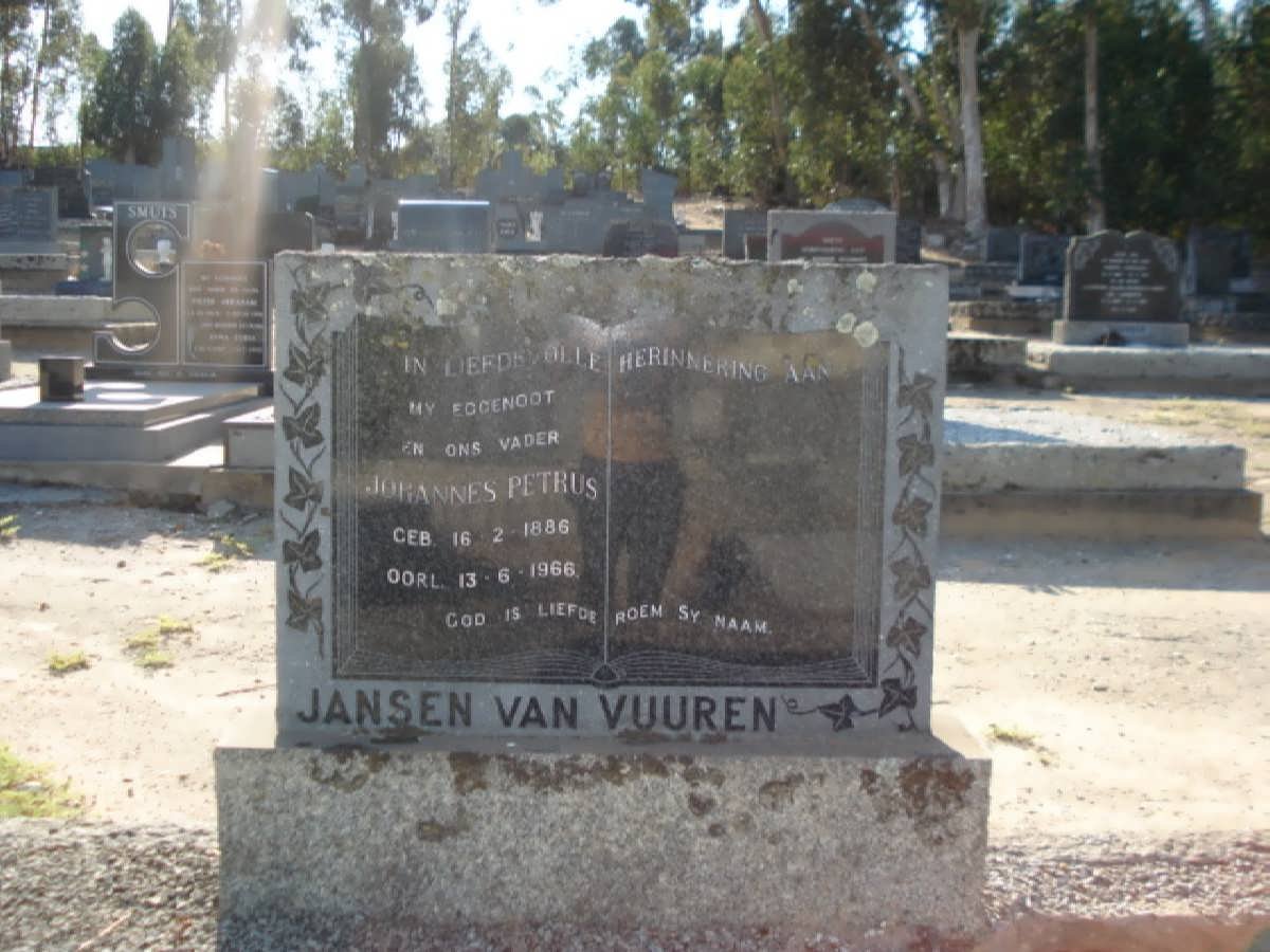VUUREN Johannes Petrus, Jansen van 1886-1966