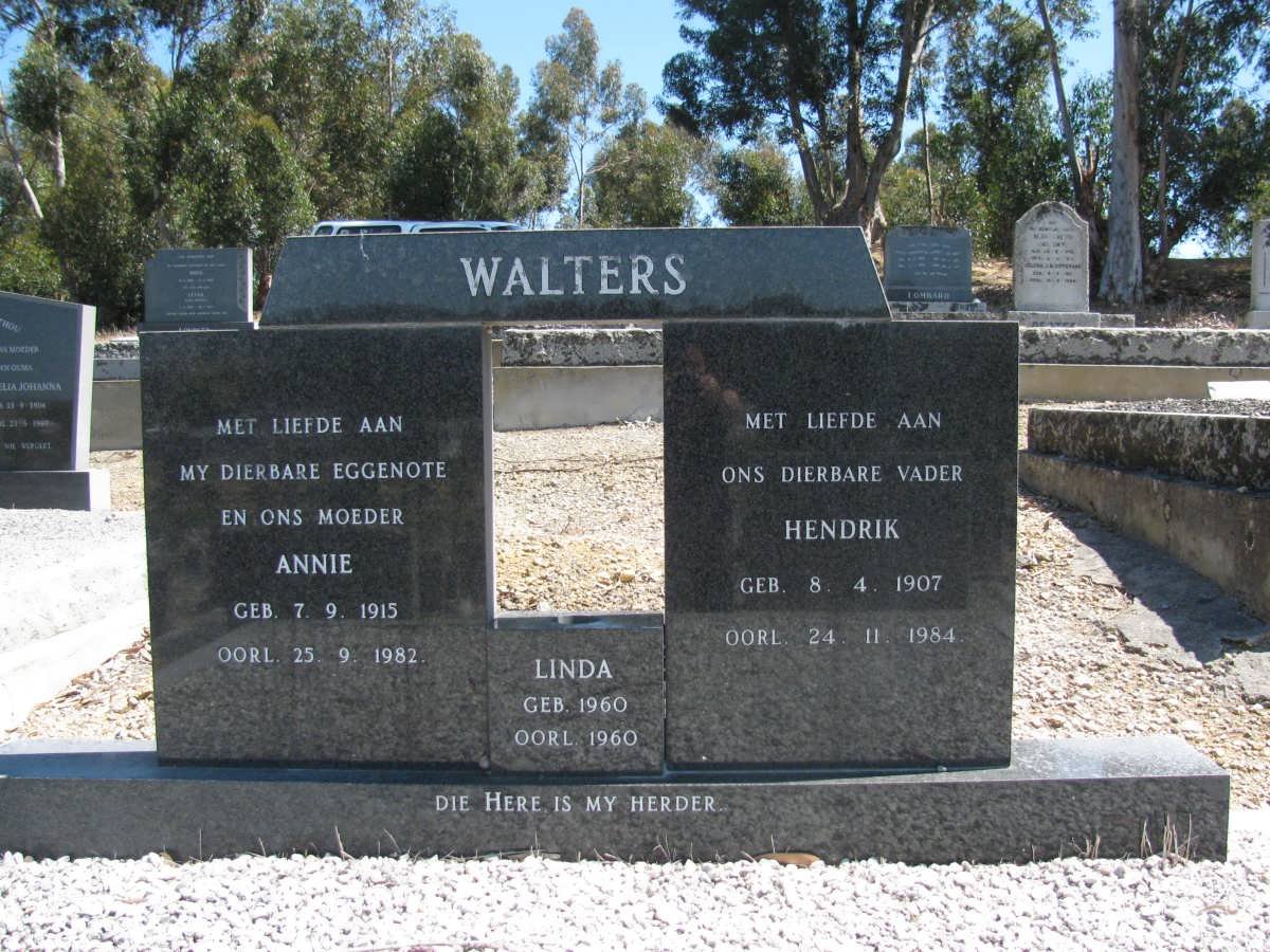 WALTERS Hendrik 1907-1984 &amp; Annie 1915-1982 :: WALTERS Linda 1960-1960