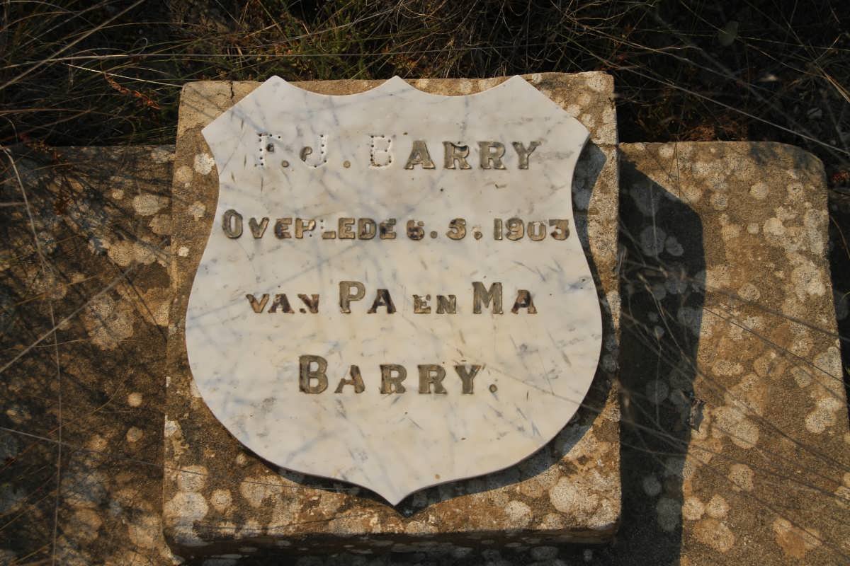 BARRY F.J. -1903
