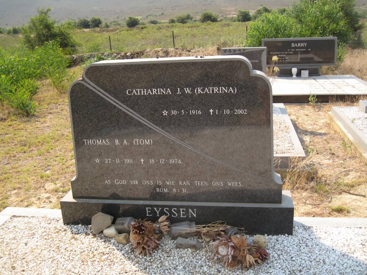 EYSSEN Thomas B.A. 1911-1974 &amp; Catharina J.W. 1916-2002