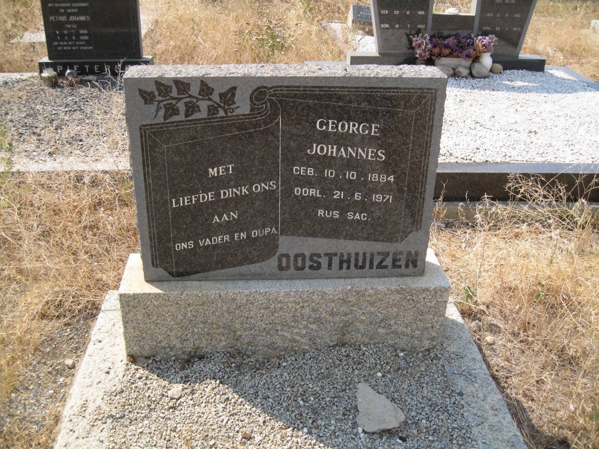 OOSTHUIZEN George Johannes 1884-1971