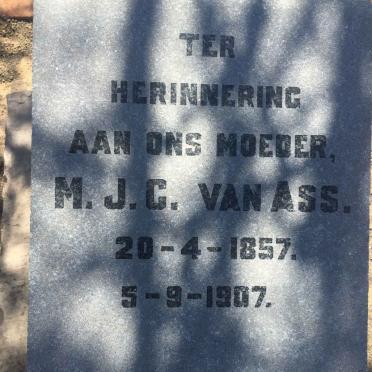 ASS M.J.C., van 1857-1907