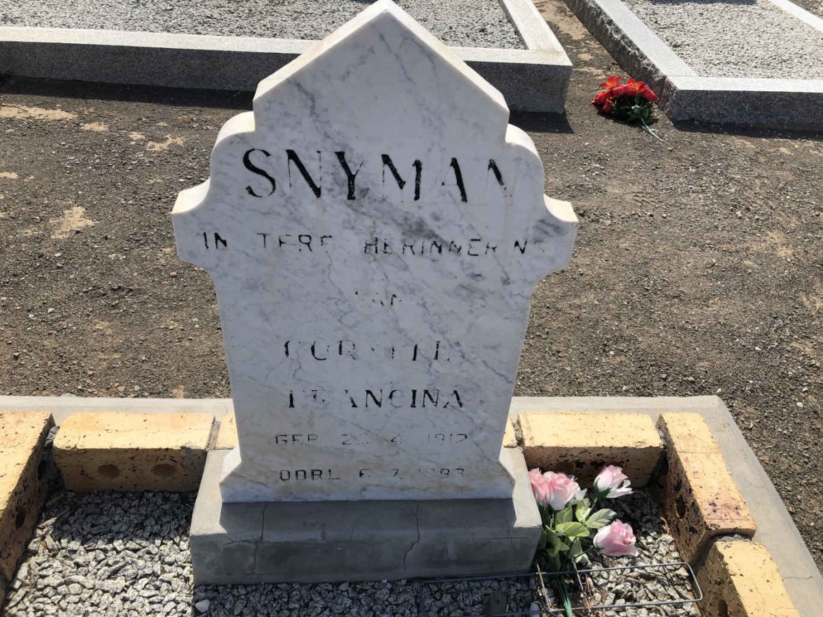 SNYMAN Cornelia Francina 1912-1983