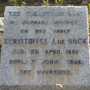 KOCK Christoffel J., de 1882-1956