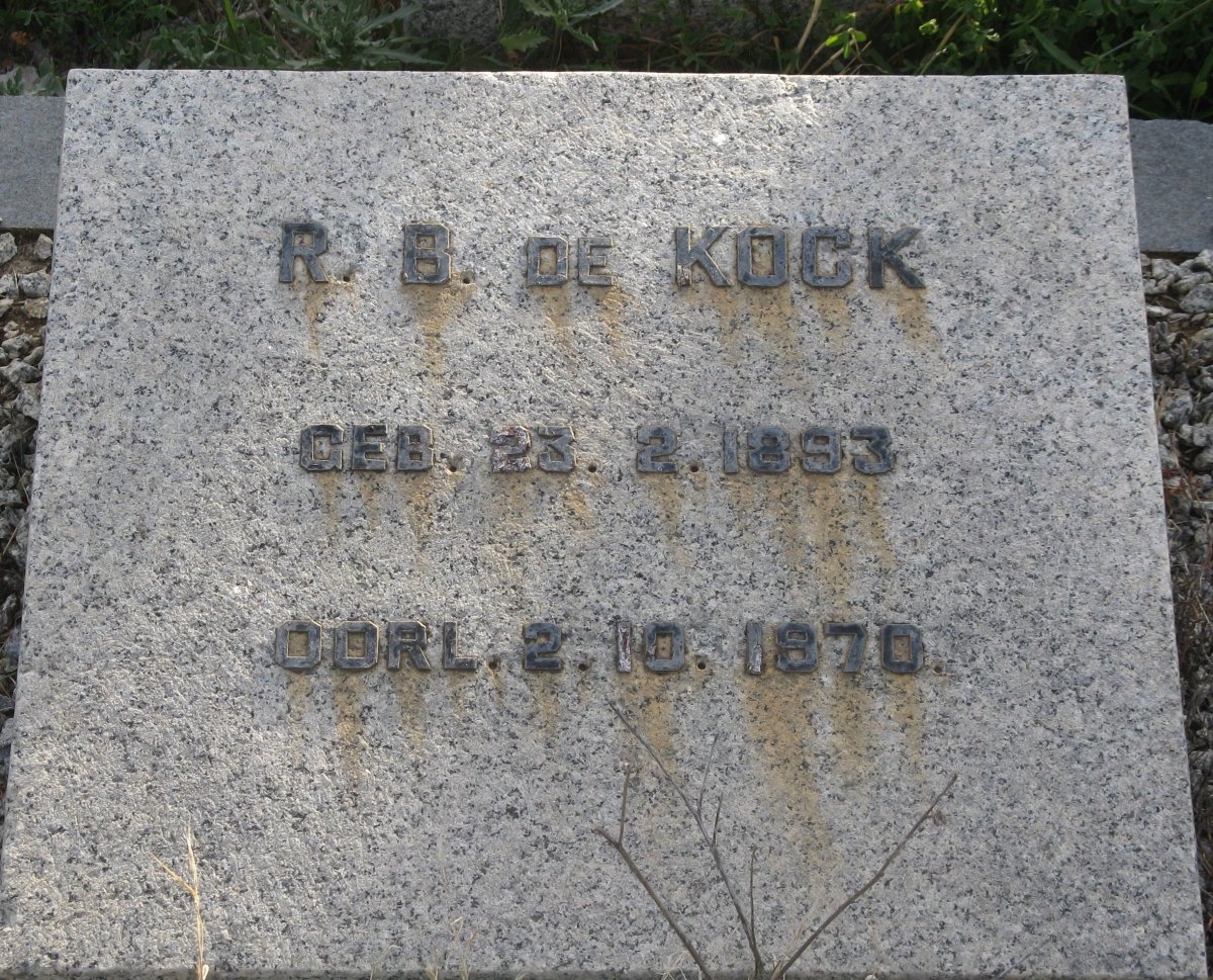 KOCK R.B., de 1893-1970