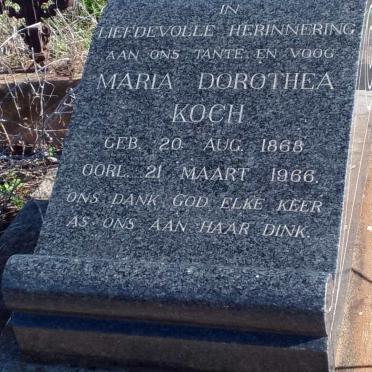 KOCH Maria Dorothea 1868-1966