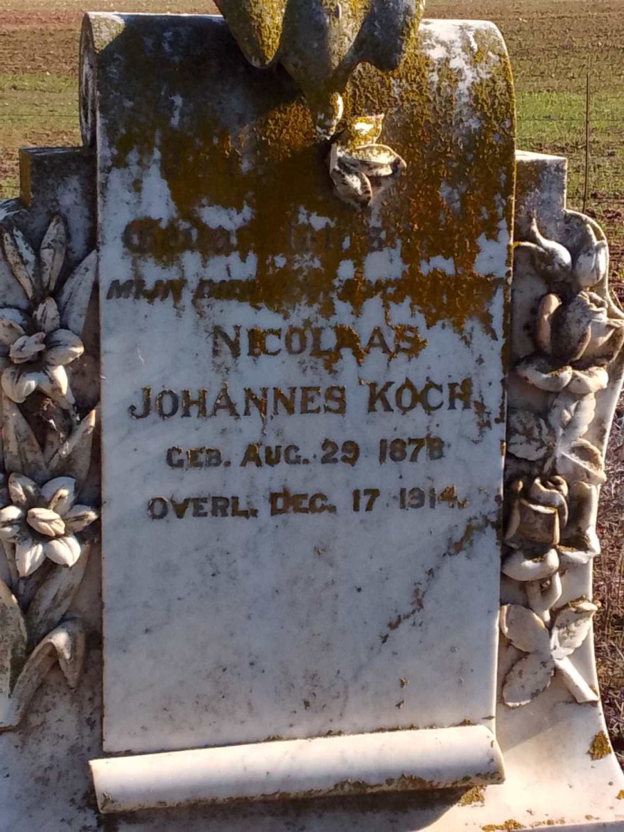 KOCH Nicolaas Johannes 1878-1914