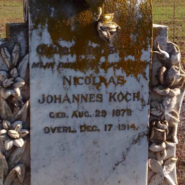 KOCH Nicolaas Johannes 1878-1914