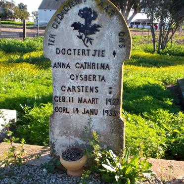 CARSTENS Anna Cathrina Gysberta 1927-1933
