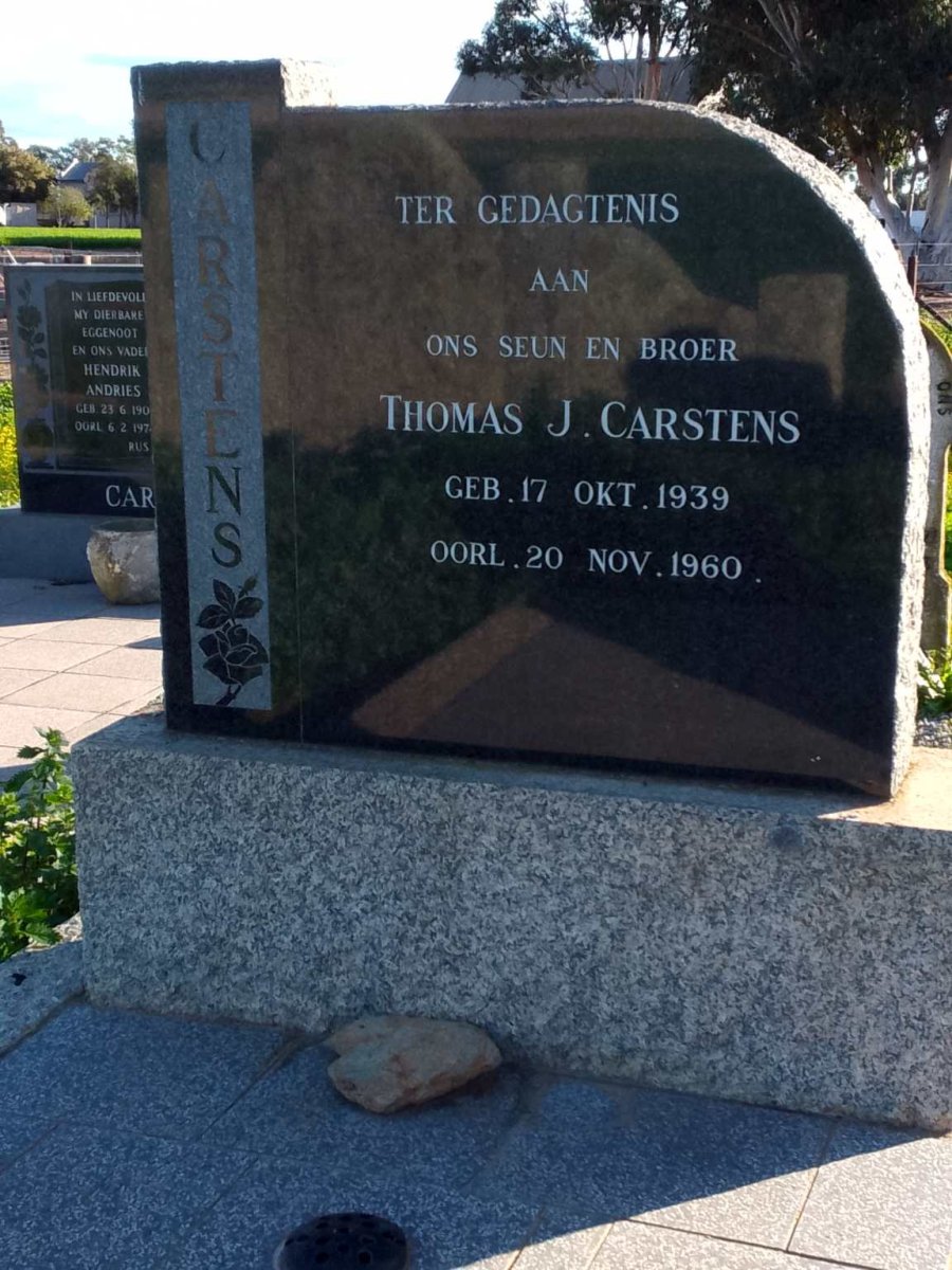 CARSTENS Thomas J. 1939-1960