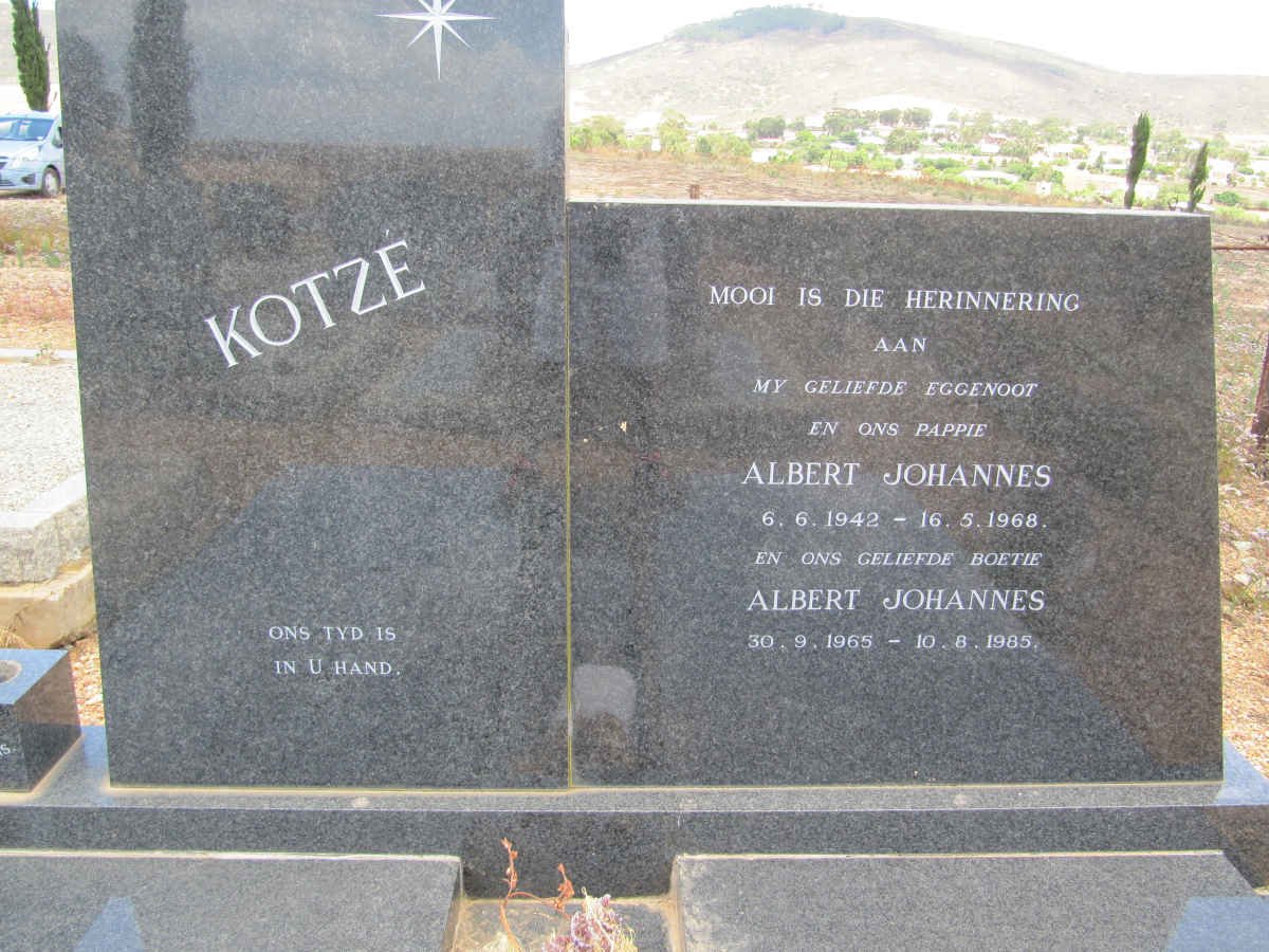 KOTZÉ Albert Johannes 1942-1968 :: KOTZÉ Albert Johannes 1965-1985