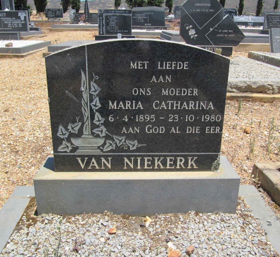 NIEKERK Maria Catharina, van 1895-1980