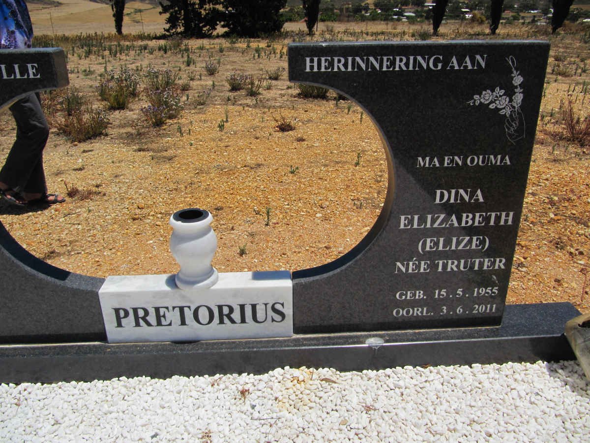 PRETORIUS Dina Elizabeth nee TRUTER 1955-2011