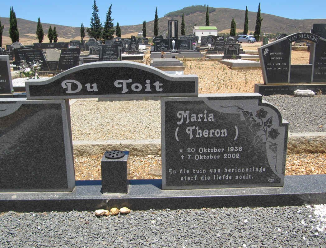 TOIT Maria, du nee THERON 1936-2002