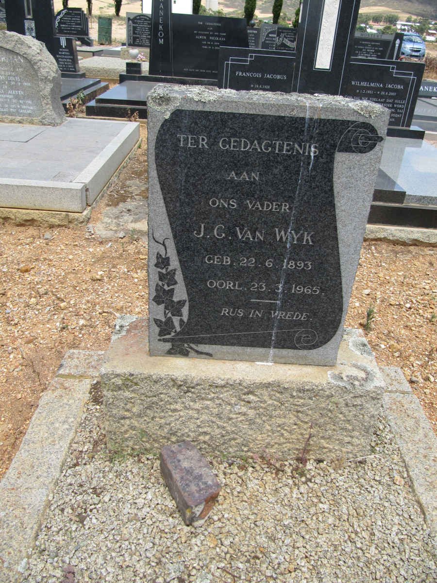 WYK J.G., van 1893-1965