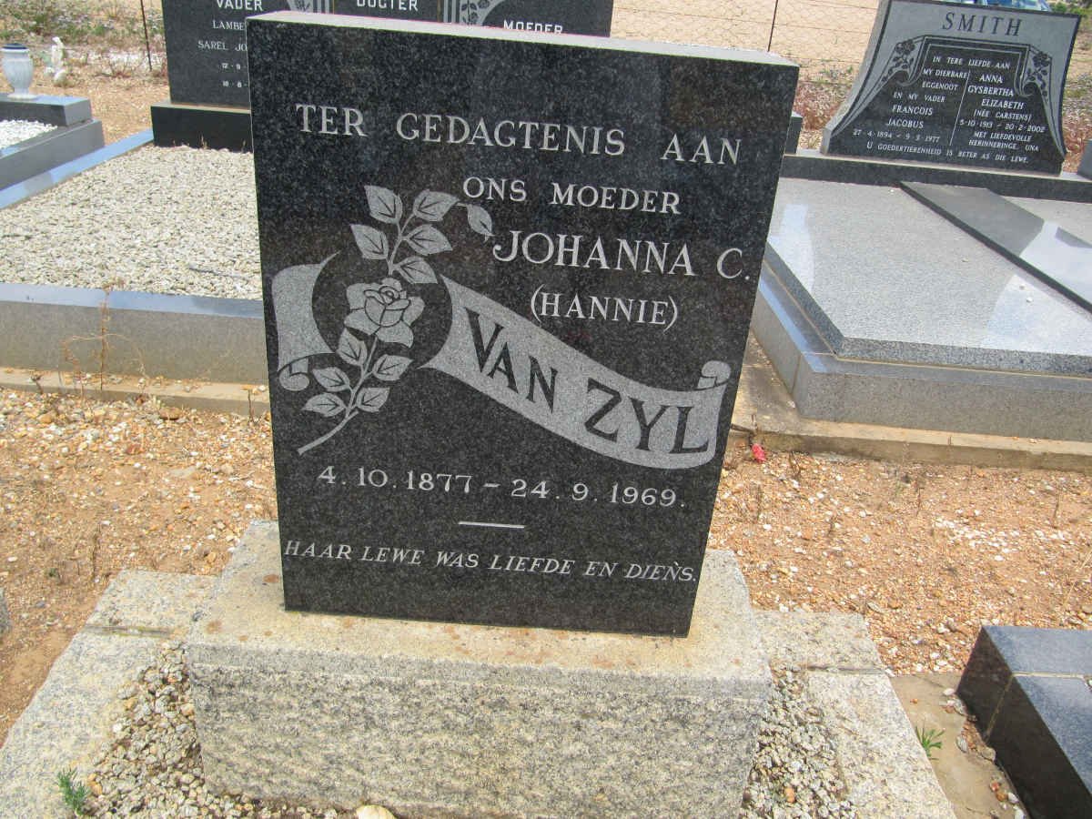 ZYL Johanna C., van 1877-1969