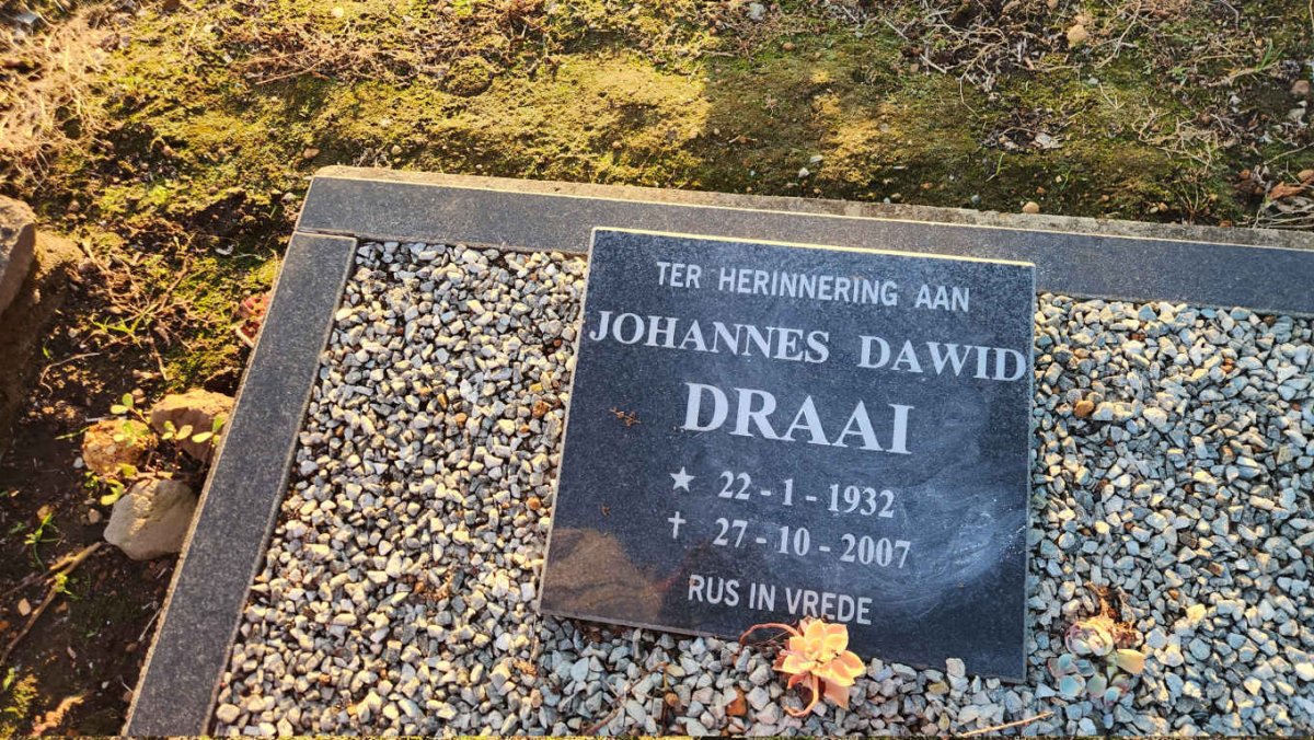 DRAAI Johannes Dawid 1932-2007