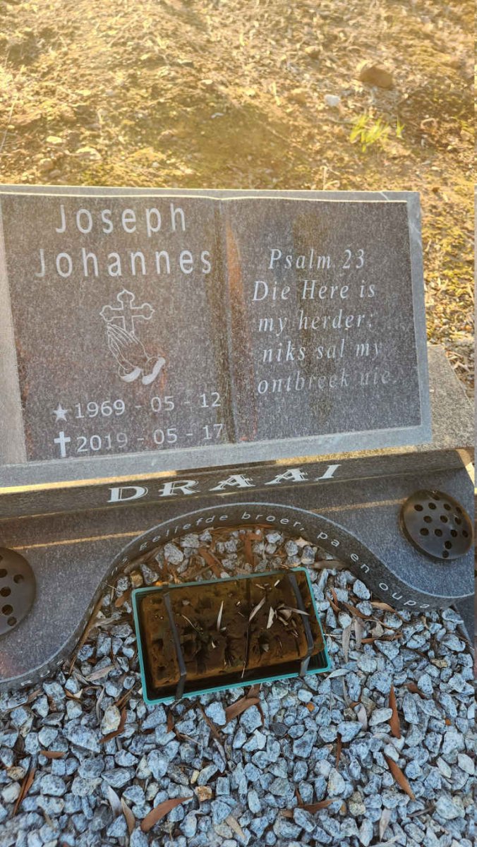 DRAAI Joseph Johannes 1969-2019