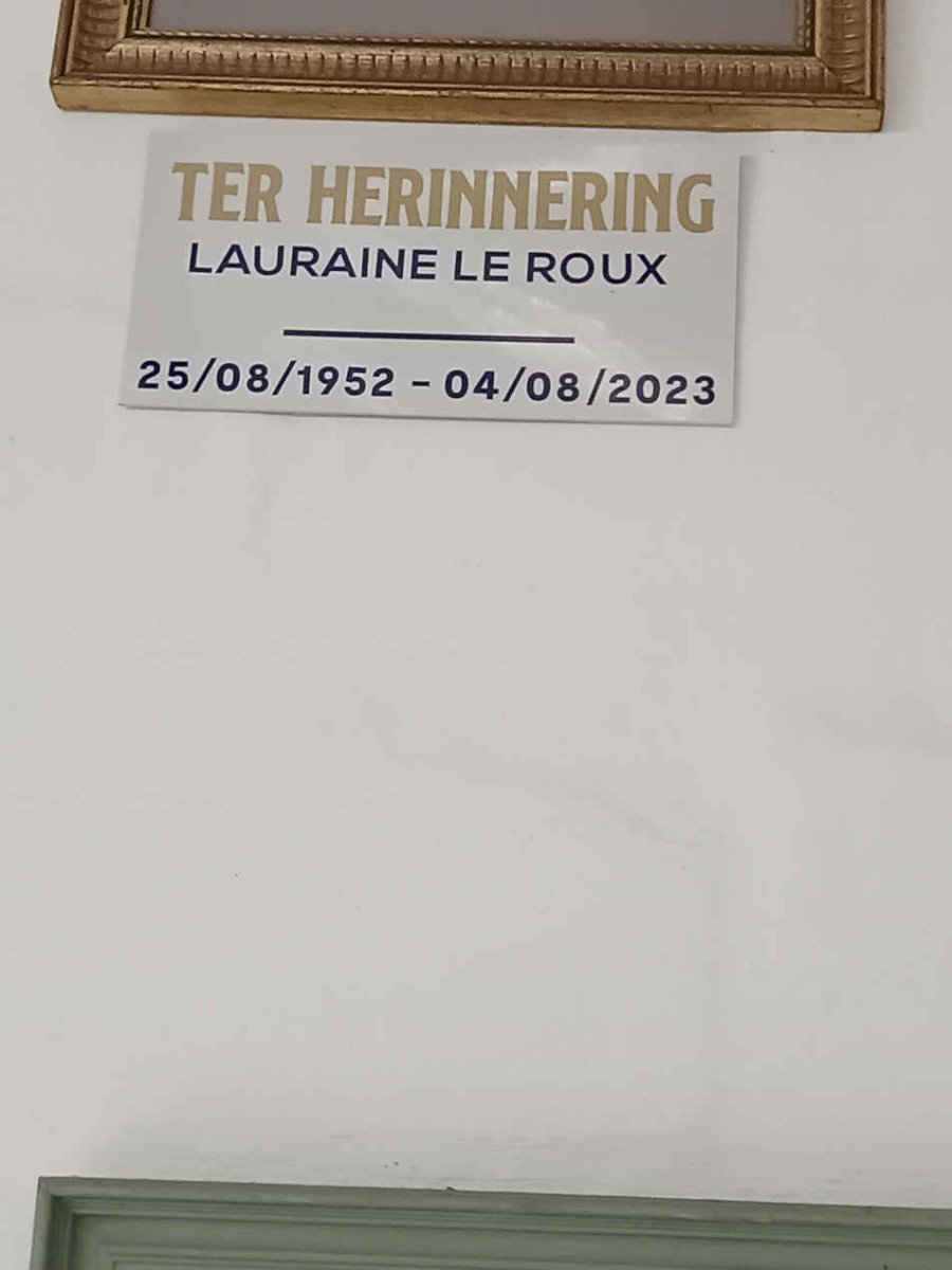 ROUX Lauraine, le 1952-2023