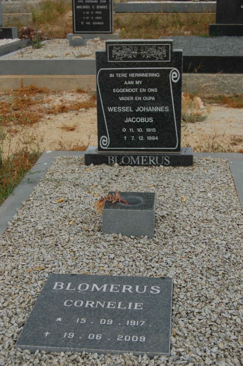 BLOMERUS Wessel Johannes Jacobus 1915-1994 &amp; Cornelie 1917-2009
