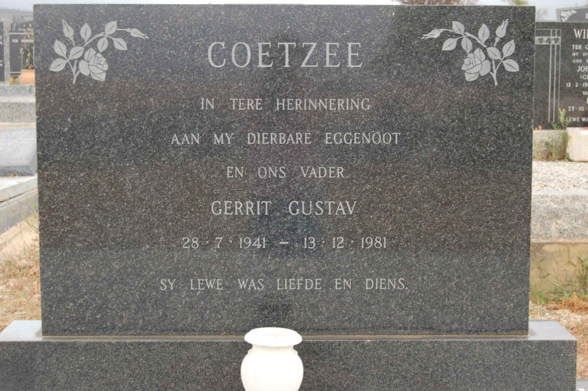 COETZEE  Gerrit Gustav 1941-1981