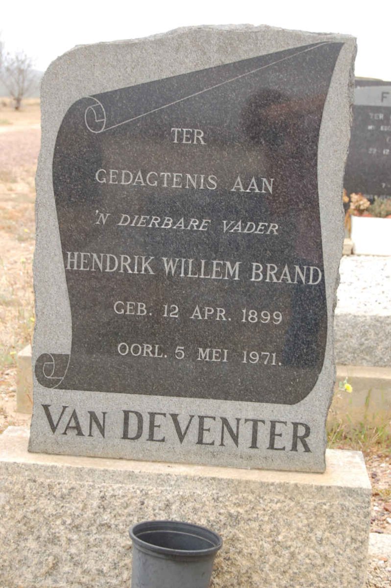 DEVENTER Hendrik Willem Brand, van 1899-1971