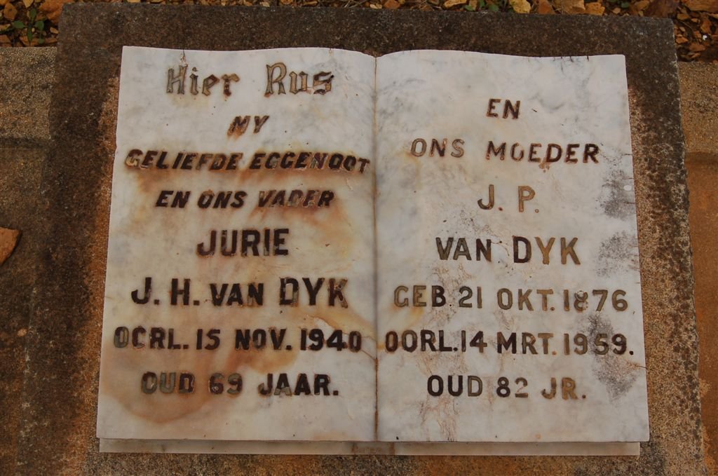 DYK J.F, van -1940 &amp; J.P. 1876-1959