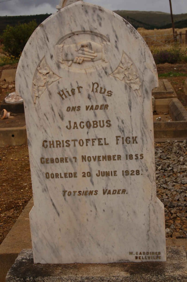 FICK Jacobus Christoffel 1855-1928