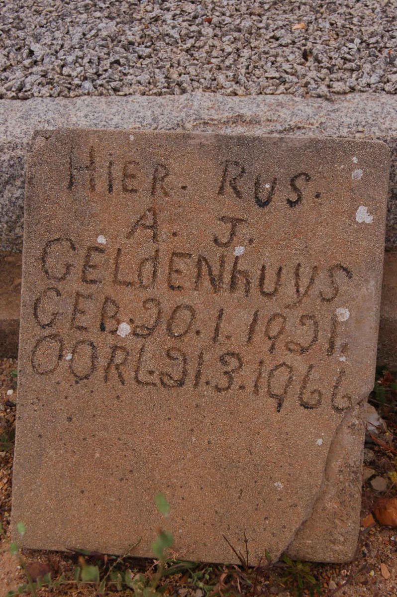 GELDENHUYS A.J. 1921-1966