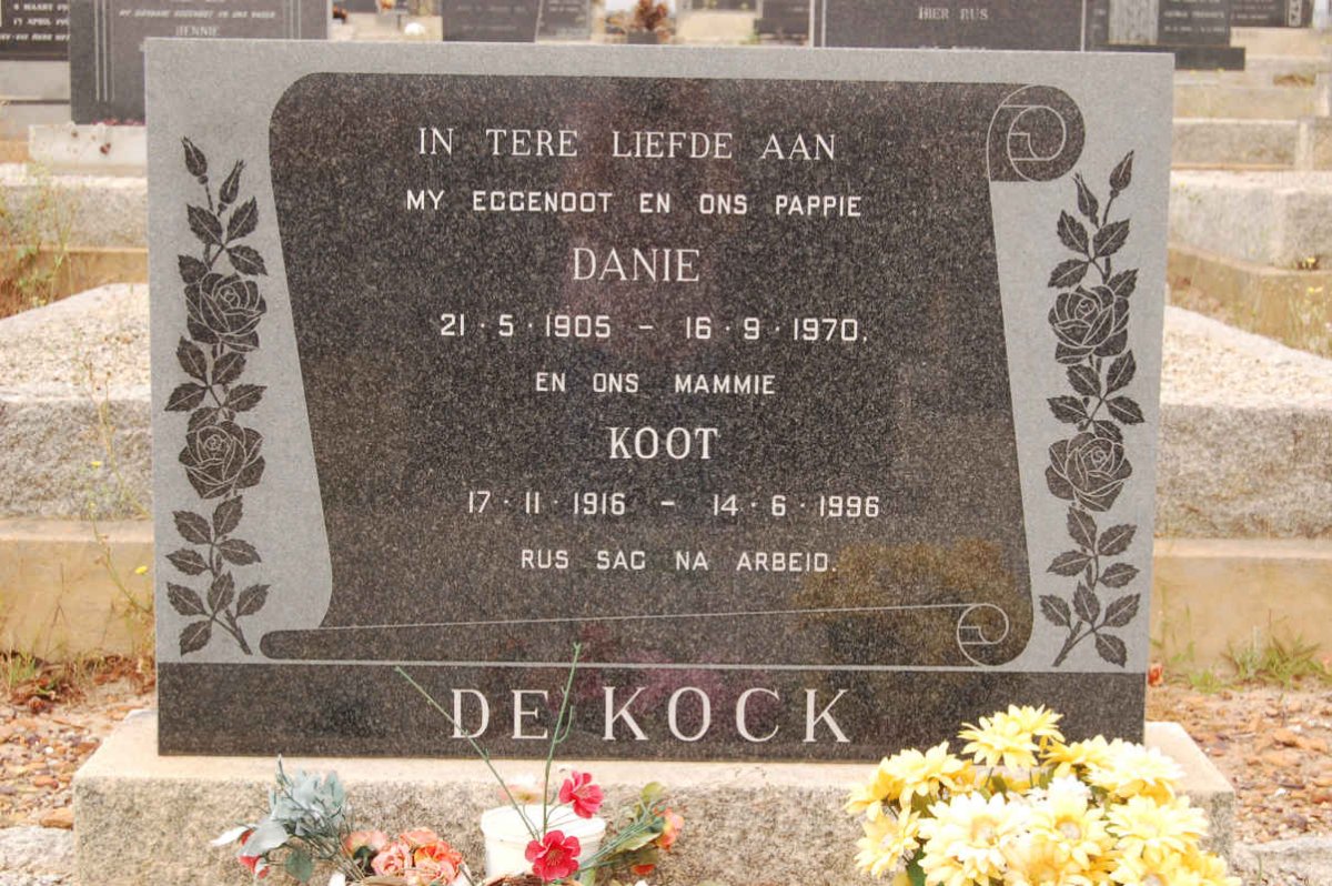 KOCK Danie, de 1905-1970 &amp; Koot 1916-1996