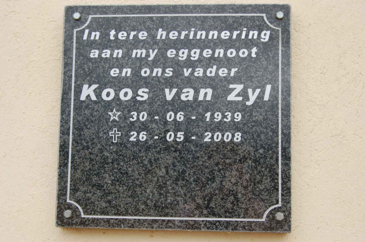 ZYL Koos, van 1939-2008