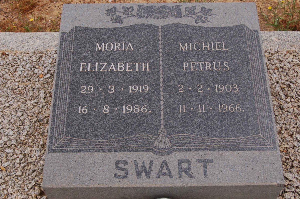 SWART Michiel Petrus 1903-1966 &amp; Moria Elizabeth 1919-1986
