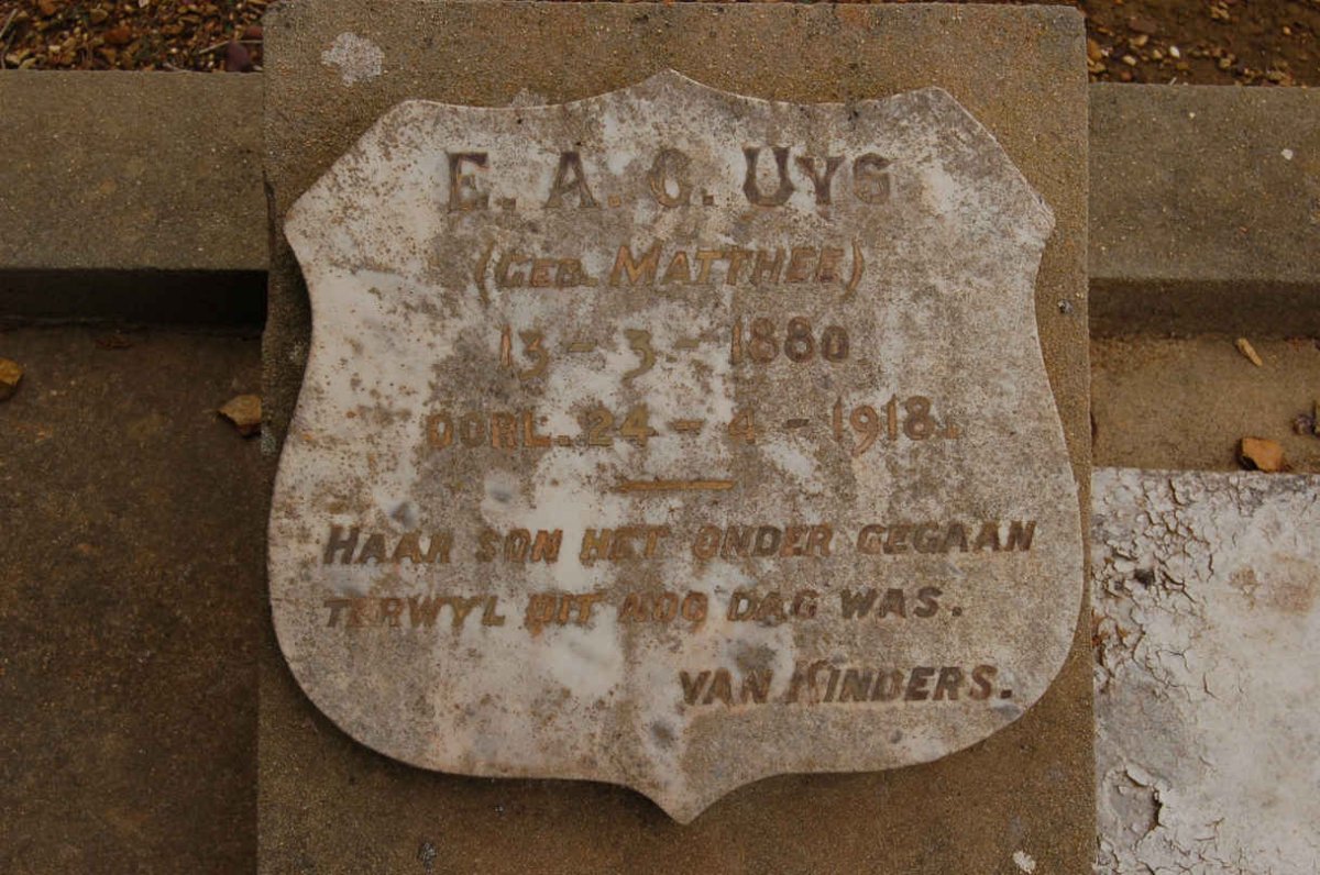 UYS E.A.G. 1880-1918