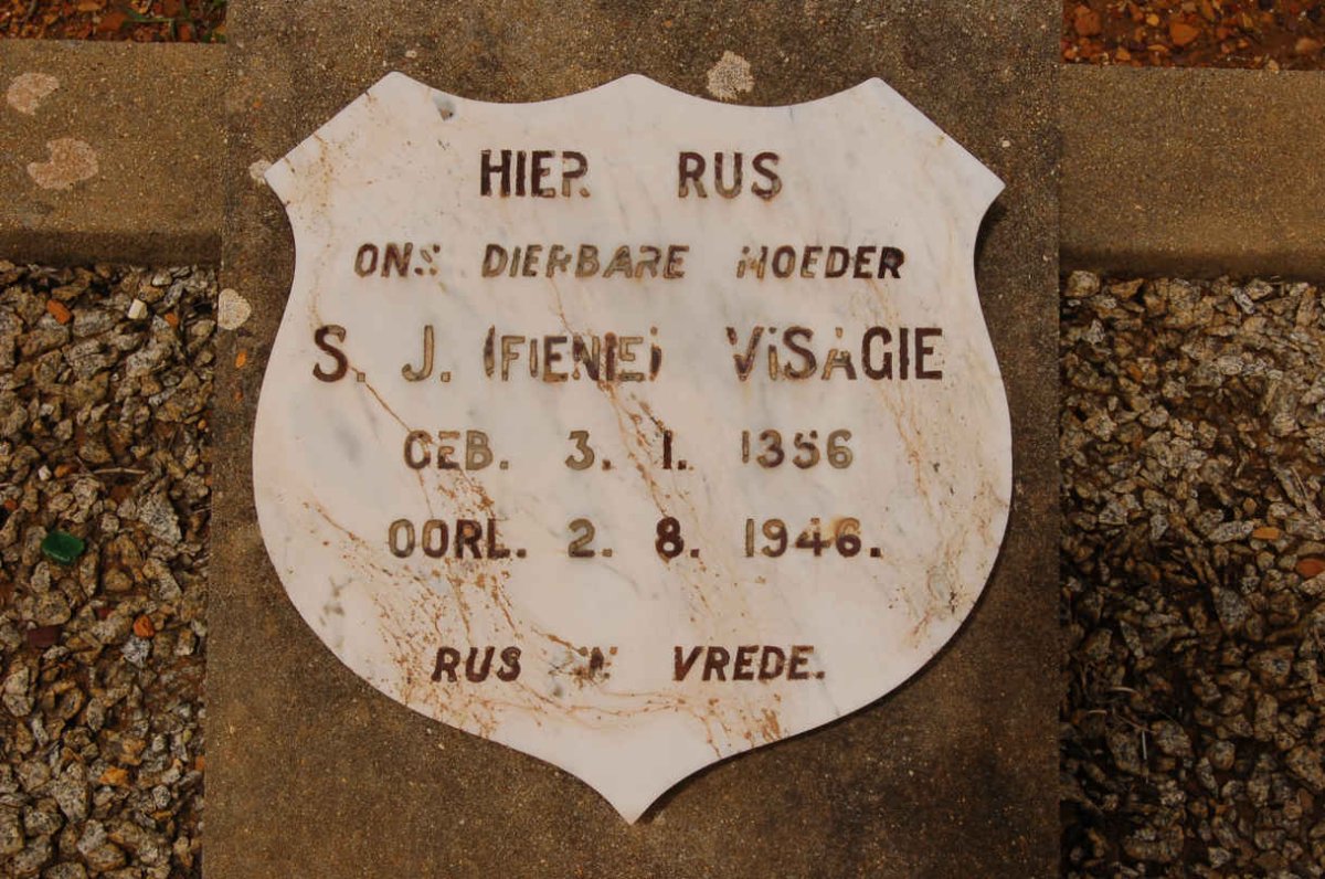 VISAGIE S.J. 1856-1946