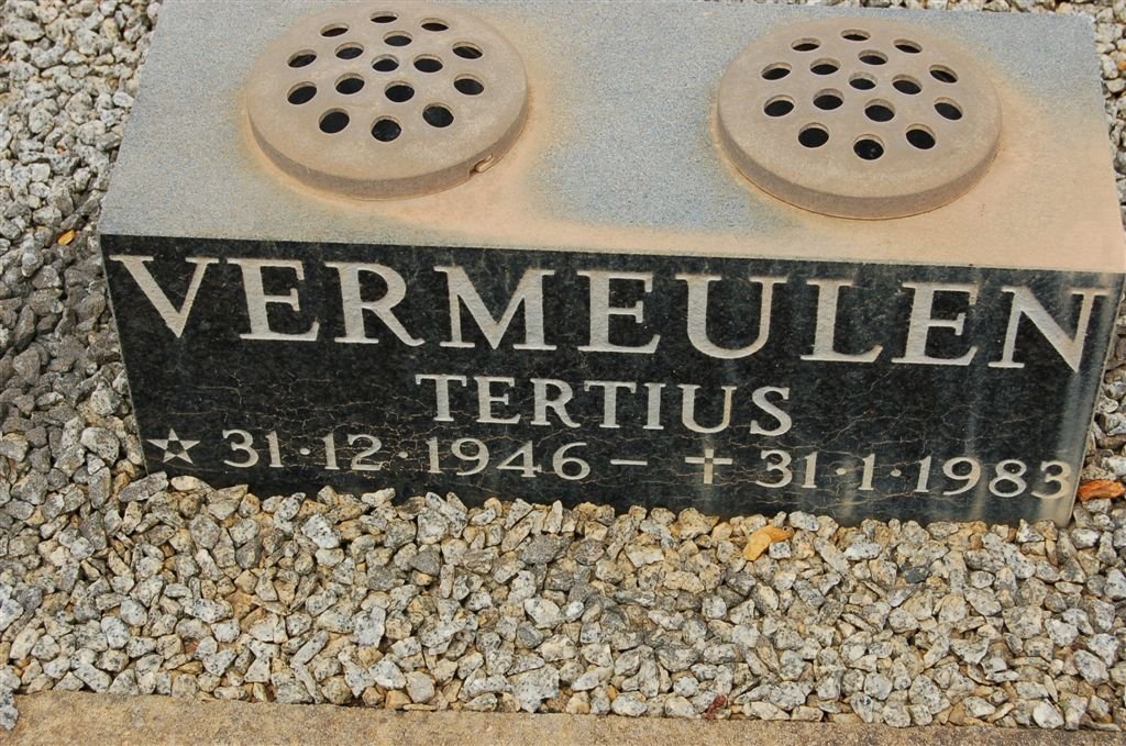 VERMEULEN Tertius 1946-1983