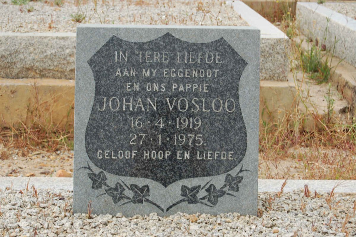 VOSLOO Johan 1919-1975