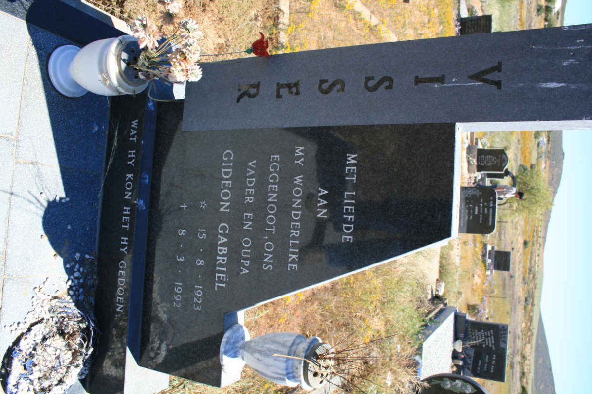VISSER Gideon Gabriël 1923-1992