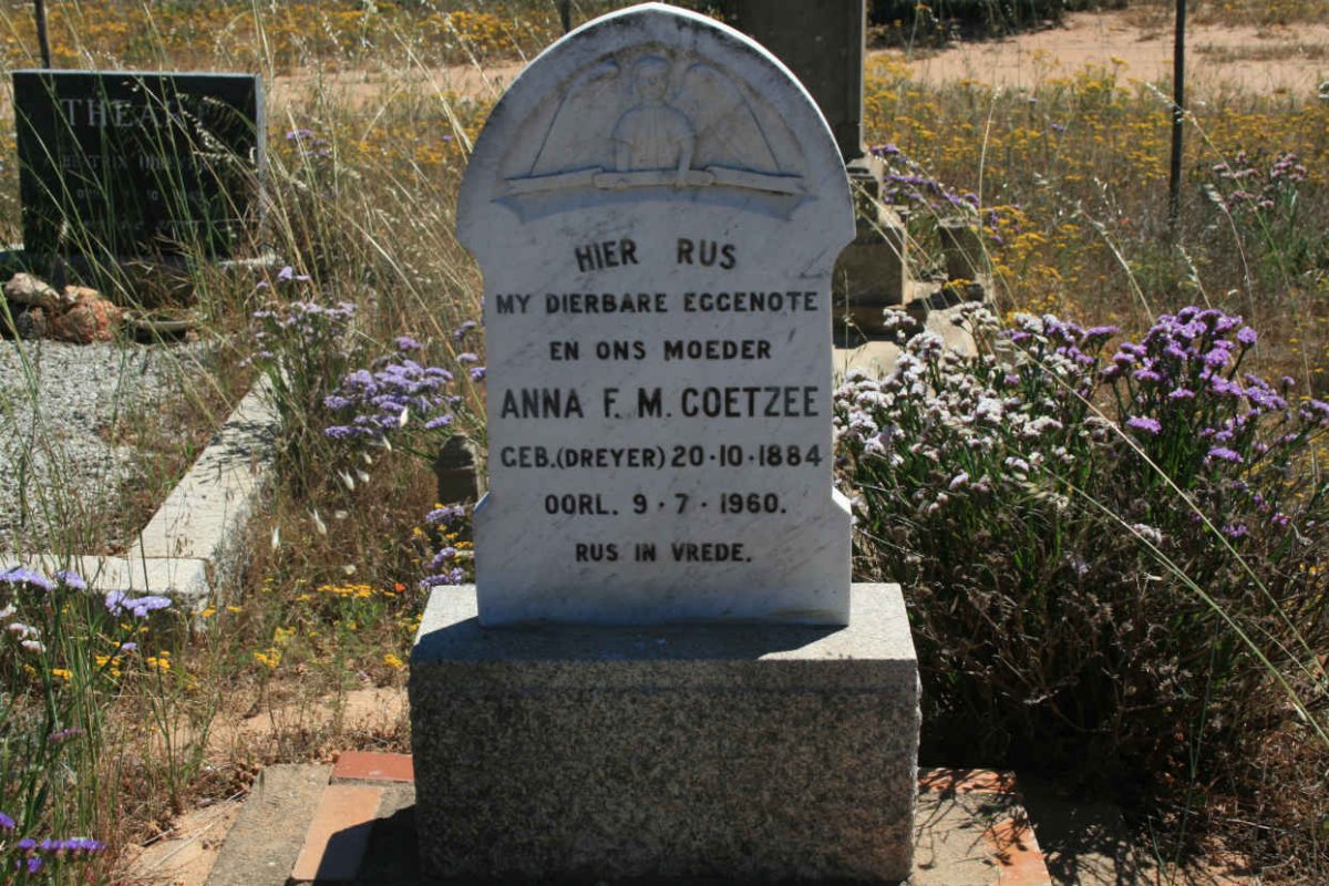 COETZEE Anna F.M. nee DREYER 1884-1960