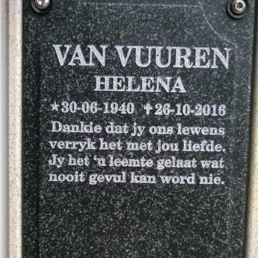 VUUREN Helena, van 1940-2016