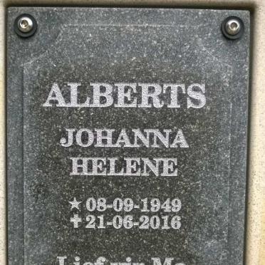 ALBERTS Johanna Helene 1949-2016