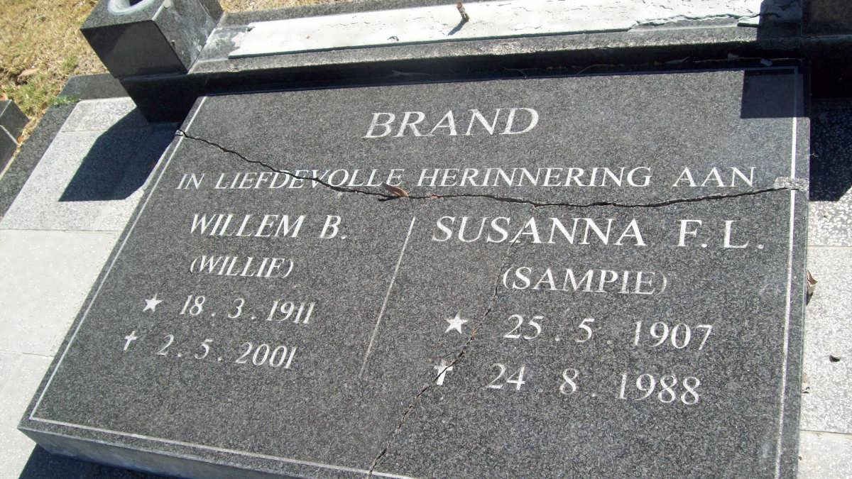 BRAND Willem B. 1911-2001 &amp; Susanna F.L.1907-1988