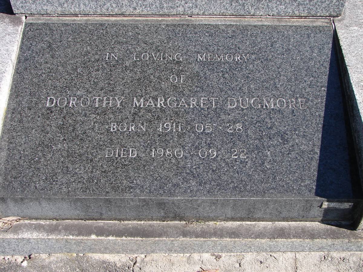 DUGMORE Dorothy Margaret 1911-1980