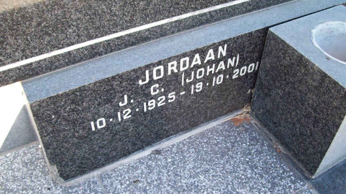 JORDAAN J.C. 1925-2001